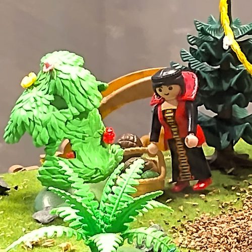 Die Zauberin lauert den Königsohn auf